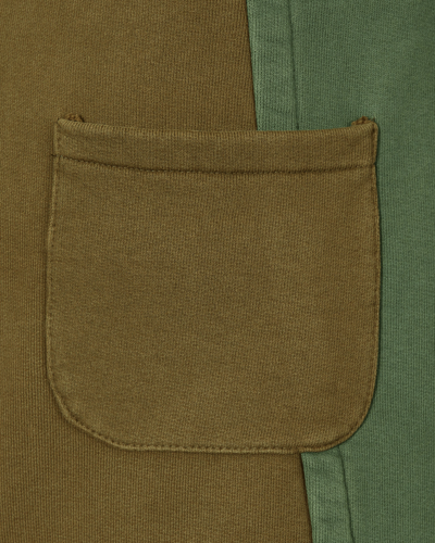 Shop Slam Jam Panel Sweatpants Green / Brown In Multicolor