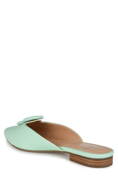 Journee Mallorie Almond Toe Mule In Mint