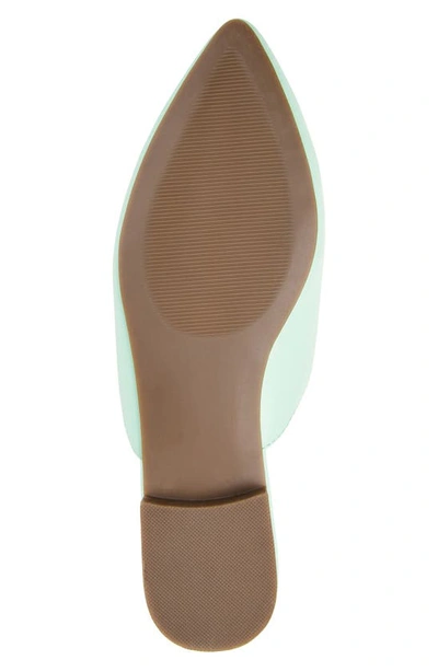 Journee Mallorie Almond Toe Mule In Mint