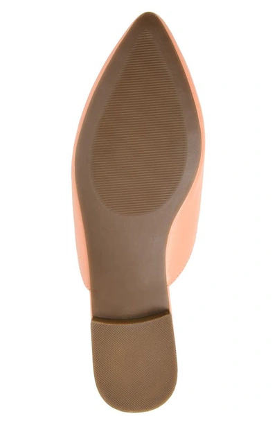 Journee Mallorie Almond Toe Mule In Coral