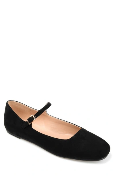 Shop Journee Collection Carrie Mary Jane Flat In Black