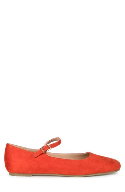 Journee Collection Carrie Flat In Coral
