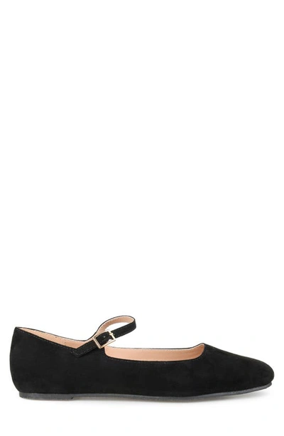 Shop Journee Collection Carrie Mary Jane Flat In Black