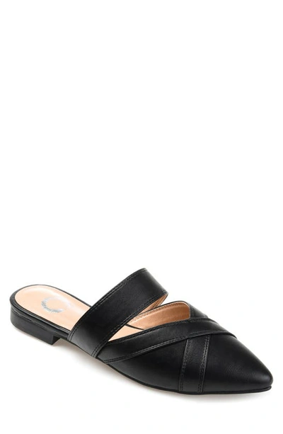 Shop Journee Collection Stasi Pointed Toe Mule In Black