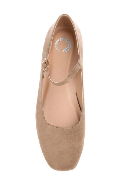 Shop Journee Collection Carrie Flat In Taupe