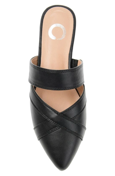 Journee Stasi Pointed Toe Mule In Black