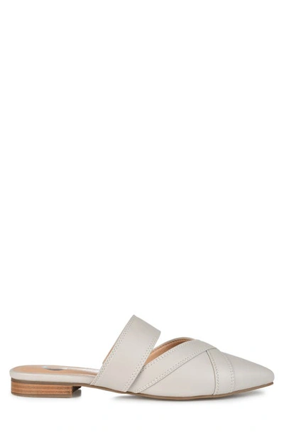 Journee Stasi Pointed Toe Mule In Grey