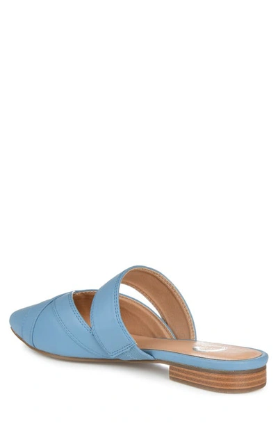 Journee Stasi Pointed Toe Mule In Blue