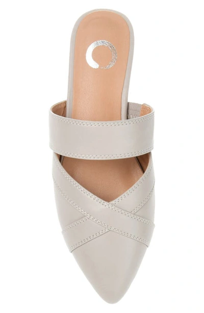 Journee Stasi Pointed Toe Mule In Grey