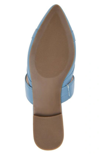 Journee Stasi Pointed Toe Mule In Blue