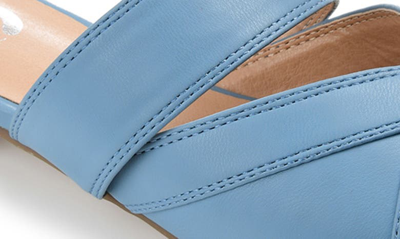 Journee Stasi Pointed Toe Mule In Blue