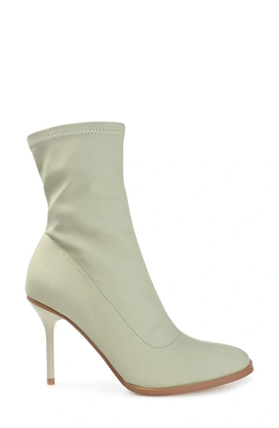 Journee Collection Womens Gizzel Almond Toe Stiletto High Ankle Booties In Olive