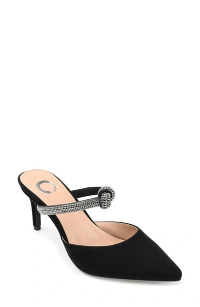 Shop Journee Collection Lunna Mule Pump In Black