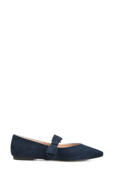 Journee Collection Collection Women's Aizlynn Flat In Navy