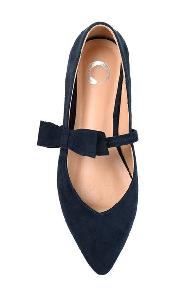 Journee Collection Collection Women's Aizlynn Flat In Navy