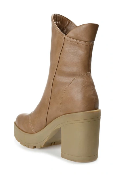 Shop Journee Collection Jaquie Lug Sole Bootie In Tan