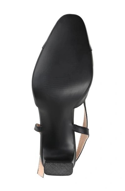 Journee Collection Women's Reignn Cap Toe Slingback Pumps In Black