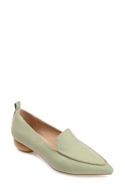 Journee Collection Maggs Pointed Toe Flat In Sage