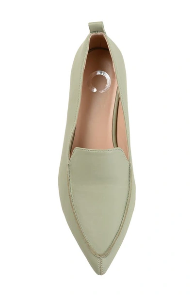 Journee Collection Maggs Pointed Toe Flat In Sage