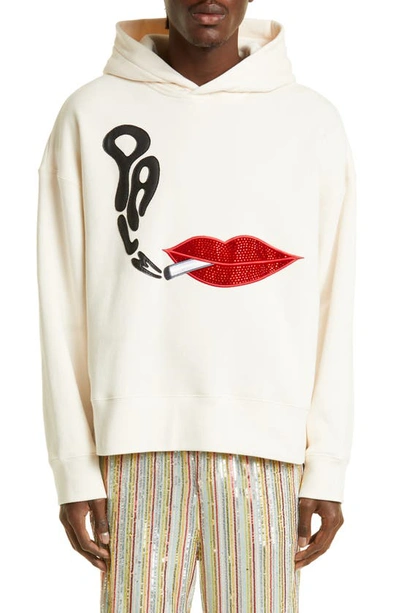 Gucci hoodie lips on sale