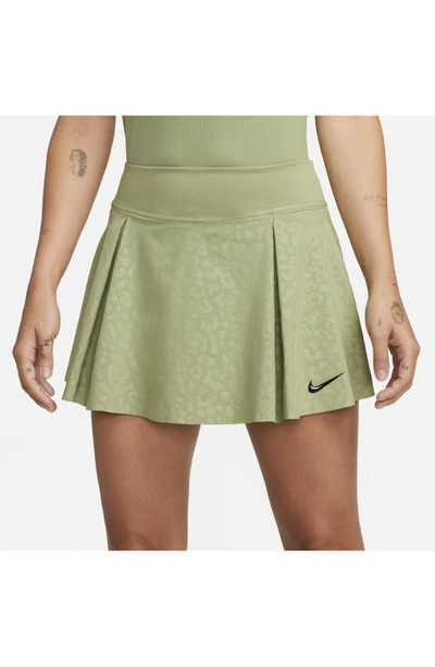 Shop Nike Dri-fit Tennis Skirt In Alligator/ Black