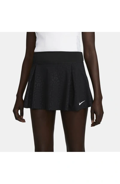 Shop Nike Dri-fit Tennis Skirt In Black/ White