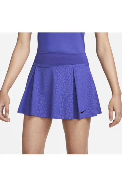 Shop Nike Dri-fit Tennis Skirt In Lapis/ Black