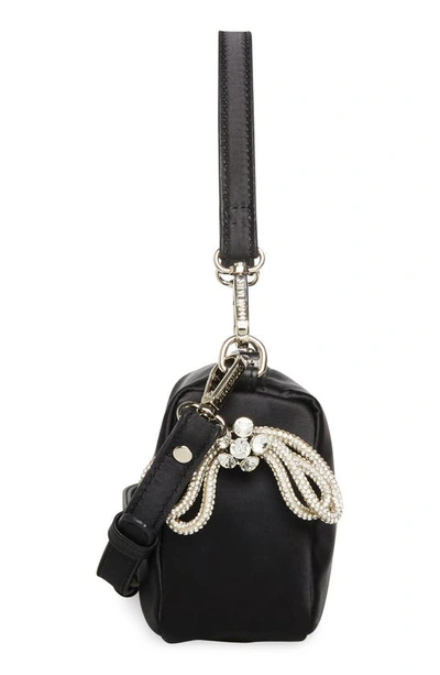 Steve Madden Noble Crossbody Bag In Black Satin