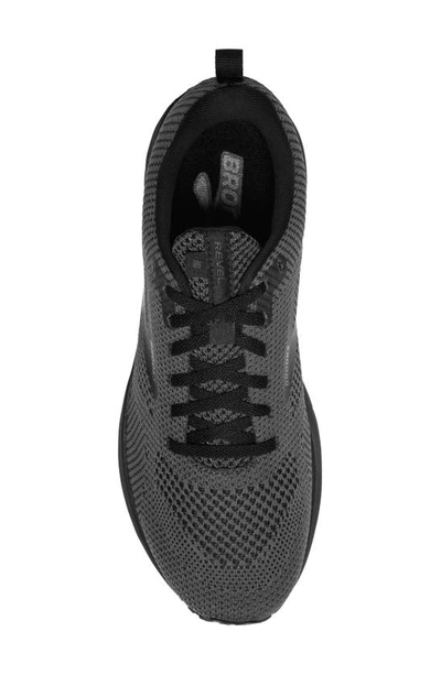 Shop Brooks Revel 5 Hybrid Running Shoe In Black/ Ebony/ Black