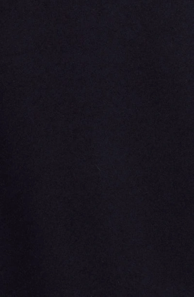 Golden Goose Wool Blend Bomber With Embroidered Logo In Dark Blue