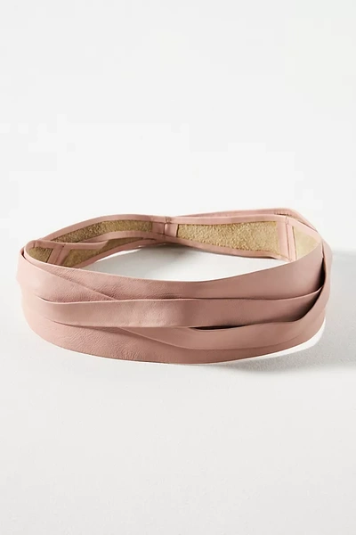 Shop Ada Classic Wrap Belt In Beige