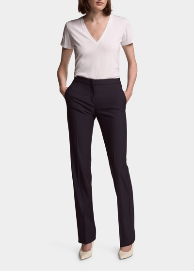 Another Tomorrow Classic Trouser Pants In Black