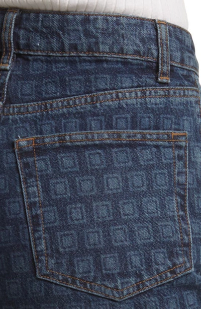 Shop Reformation Cynthia Geo Print High Waist Straight Leg Jeans In Disco