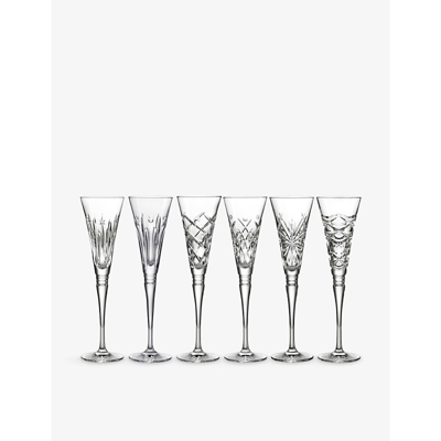 Shop Waterford Winter Wonders Mixed Crystal Flutes Set Of Six