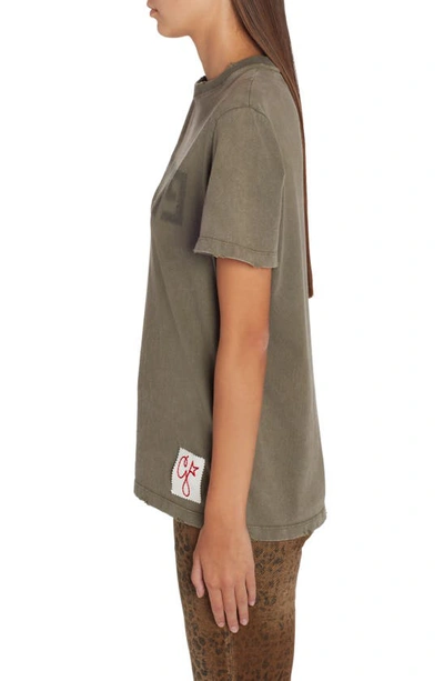 Golden Goose Deluxe Brand Army Green Cotton Doris T Shirt In Green