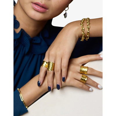 La Maison Couture Amadeus Nudo 14ct Yellow Gold-vermeil Recycled Sterling-silver Adjustable Ring In Gold
