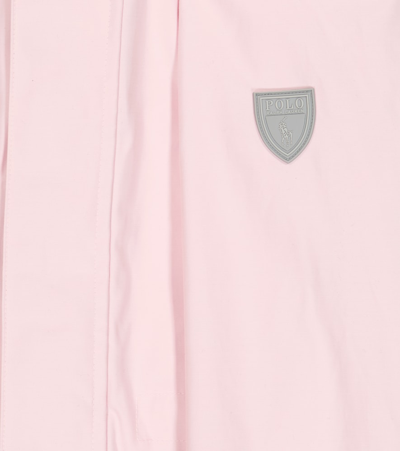 Shop Polo Ralph Lauren Venture Hooded Shell Jacket In Hint Of Pink