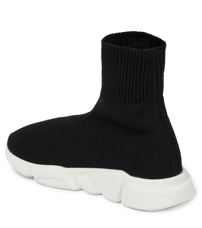 Shop Balenciaga X Adidas Sock Sneakers In Black/white Logo