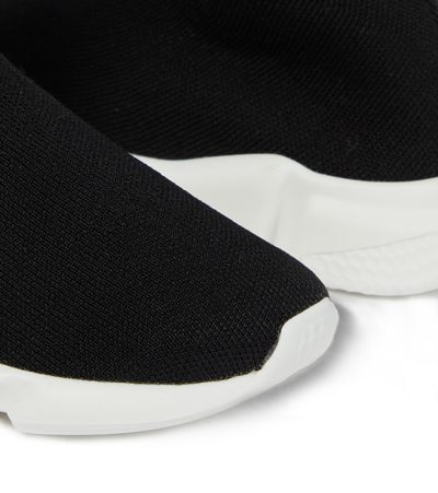 Shop Balenciaga X Adidas Sock Sneakers In Black/white Logo