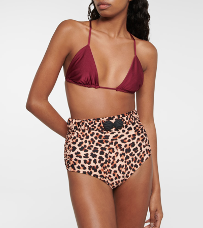 Johanna Ortiz Uganda Leopard Belted Bikini Bottom In Leopard