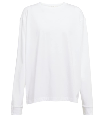 Shop The Row Ciles Long-sleeved Cotton Top In White