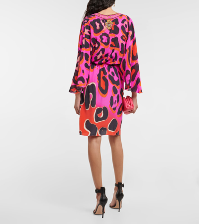 Shop Camilla Giraffe-print Silk Wrap Dress In Always Change Your Spots