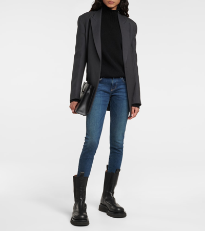 Shop Citizens Of Humanity Ella Mid-rise Cropped Slim Jeans In Sky Lantern