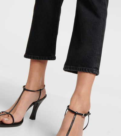 Citizens Of Humanity Black Blaine High Rise Straight Jeans In Sonic