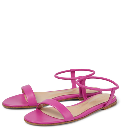 Gianvito Rossi Jaime 05 Leather Sandals In Bloom