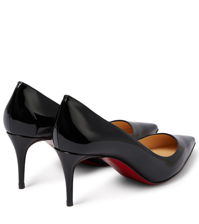Christian Louboutin Patent Leather Pumps In Black