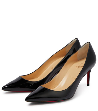 Christian Louboutin Patent Leather Pumps In Black