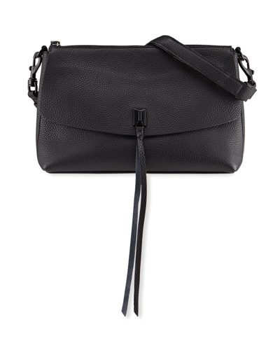 Rebecca Minkoff Darren Top Zip Shoulder Bag In Black