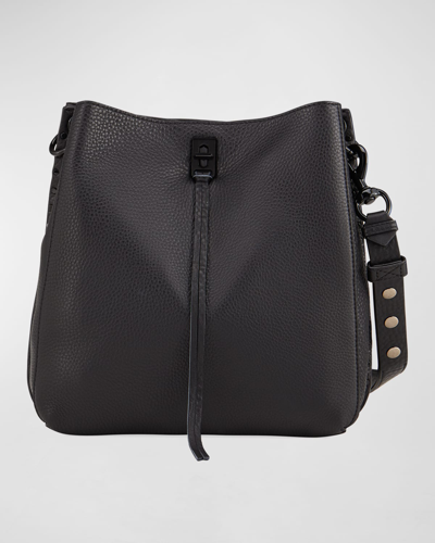 Rebecca Minkoff Darren Leather Hobo Bag In Black