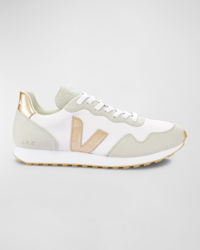 Shop Veja Sdu Recycled Runner Sneakers In White Platine